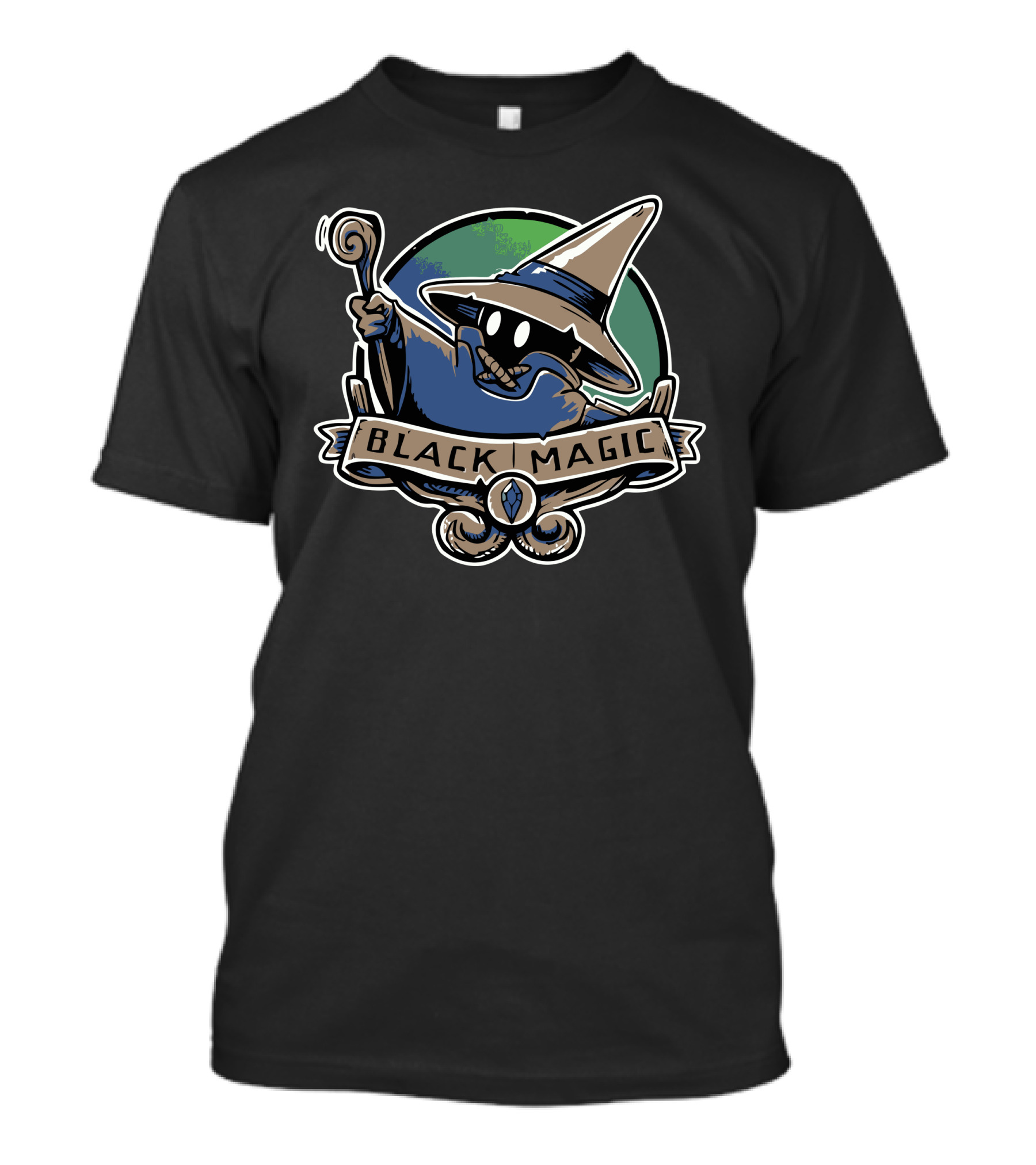 Black Magic Wizard School Emblem T-Shirt