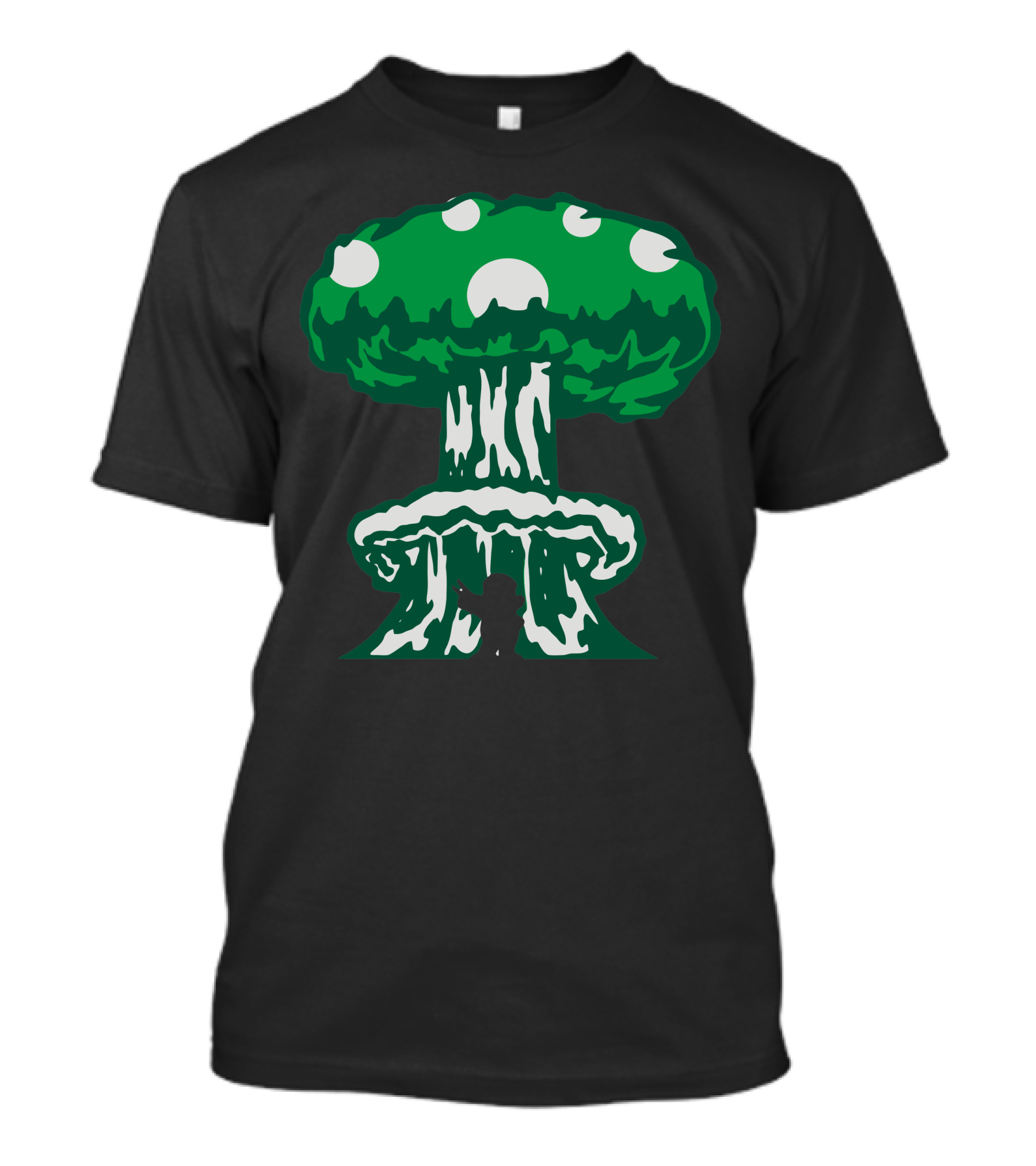 Blast Of Black Mario Mushroom Explosion T-Shirt