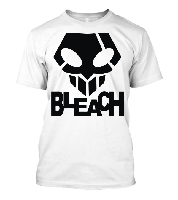 Bleach Skull Icon With Stylized Typography T-Shirt