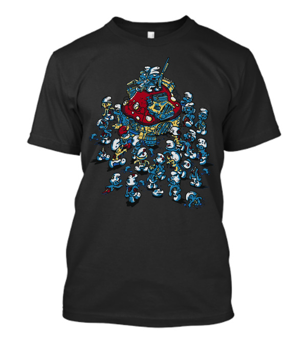 Blue Horde Mushroom Village March T-Shirt