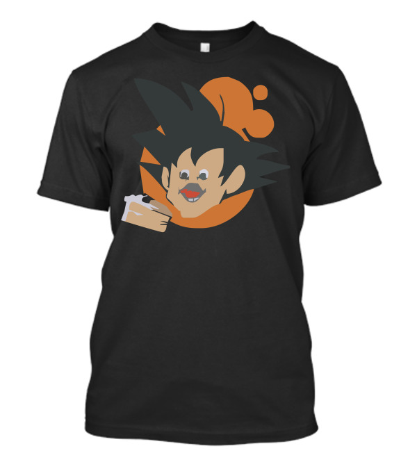 Goku Parody Kaka Carrot Cake Character Eating Cake T-Shirt