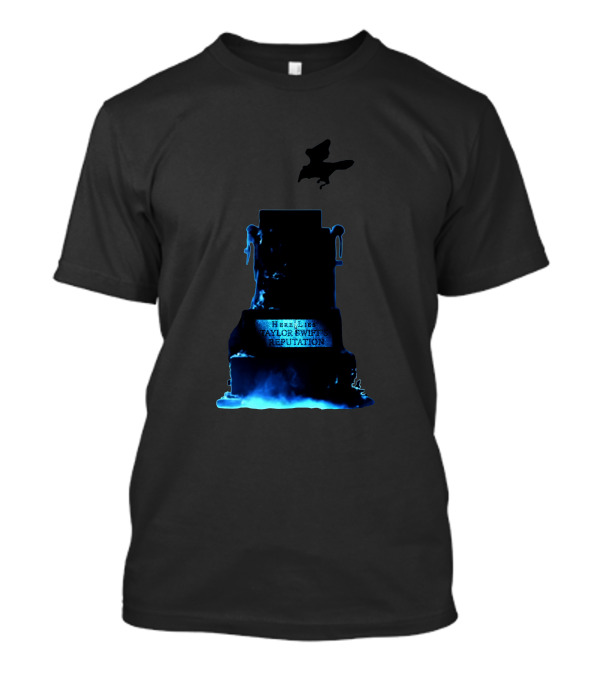 Taylor Swift Reputation Tombstone Blue Smoke Bat T-Shirt