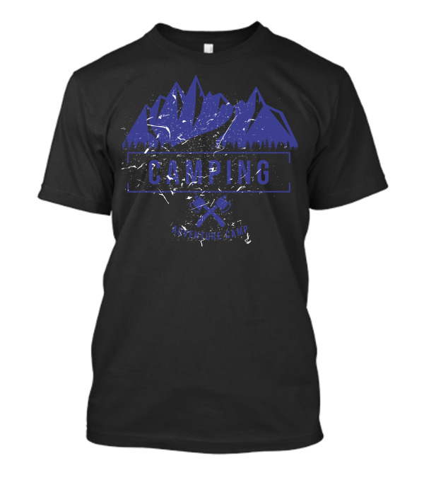 Camping Adventure Camp Mountain Axes T-Shirt