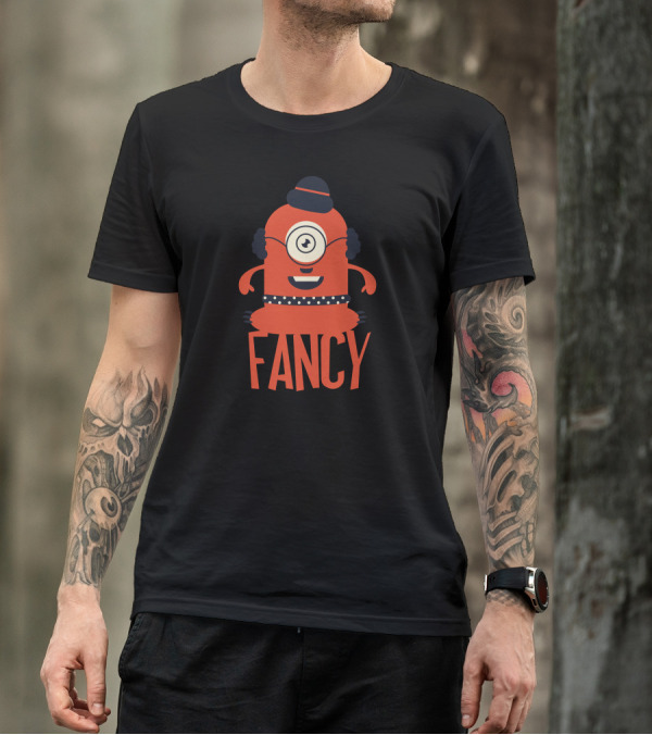 Fancy One-Eyed Character With Bowler Hat And Polka Dot Belt T-Shirt