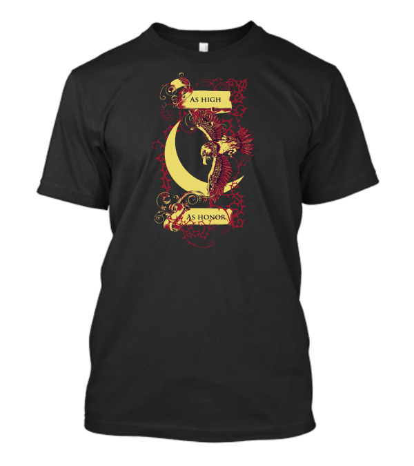 As High As Honor Crescent Moon And Eagle T-Shirt