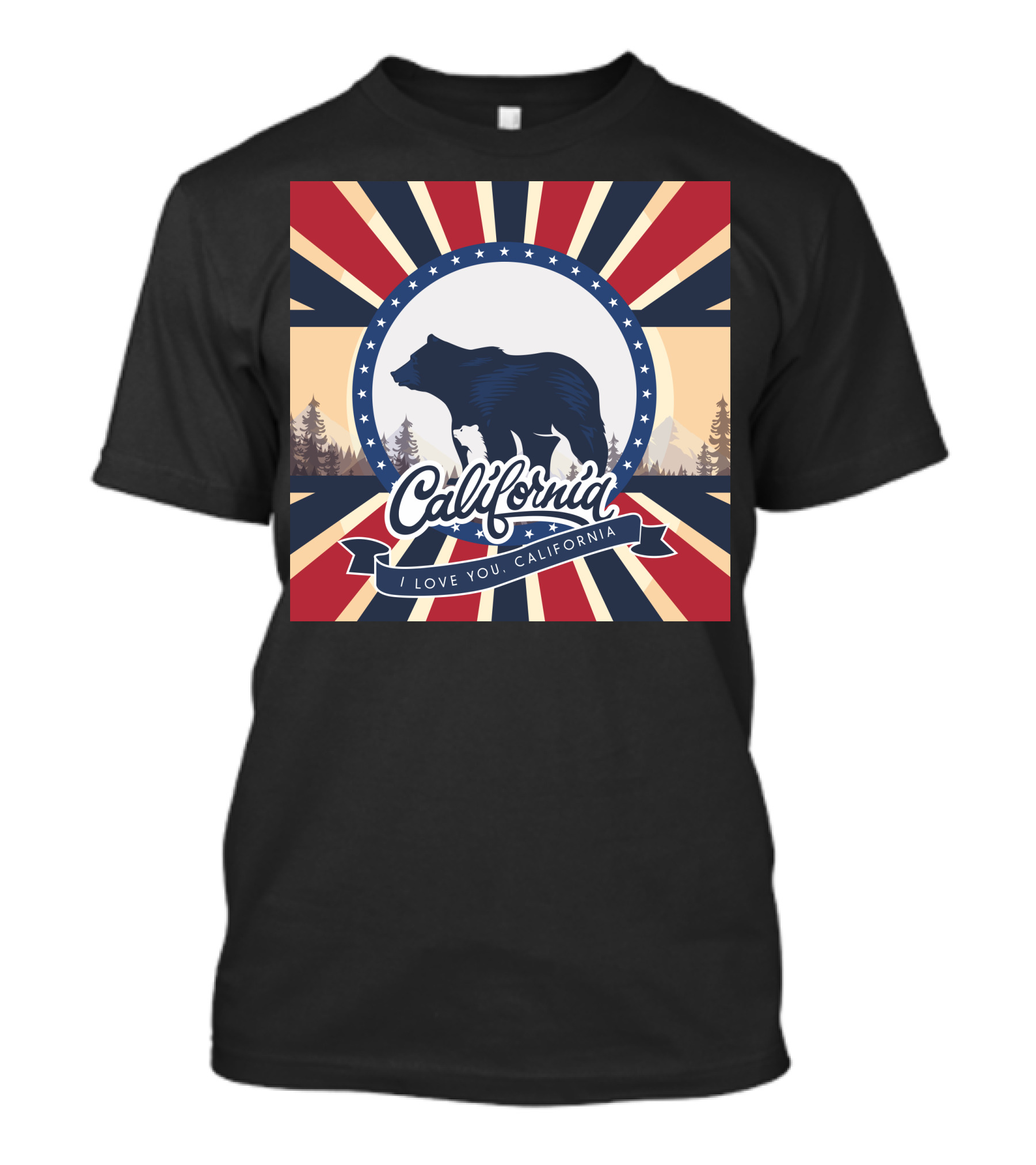 California Bear I Love You California T-Shirt