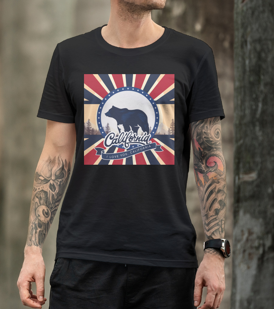 California Bear I Love You California T-Shirt