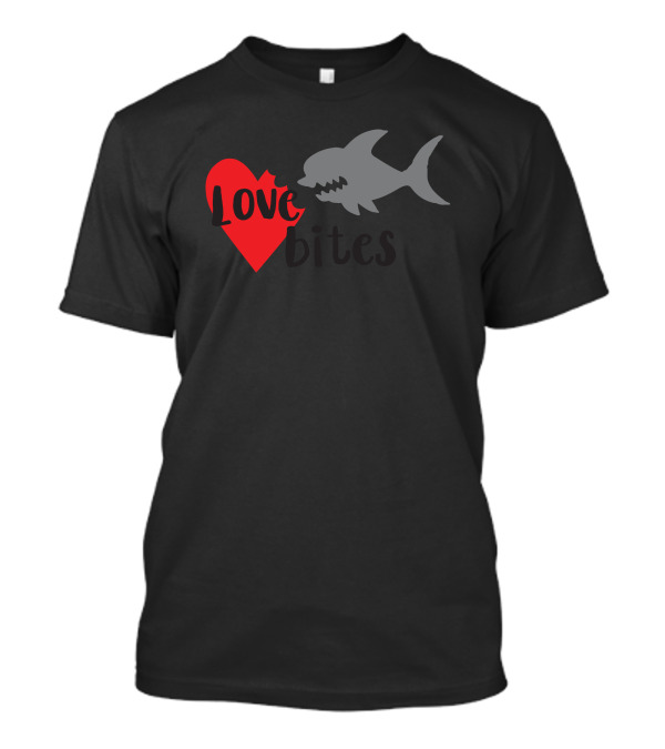 Love Bites Shark Heart T-Shirt