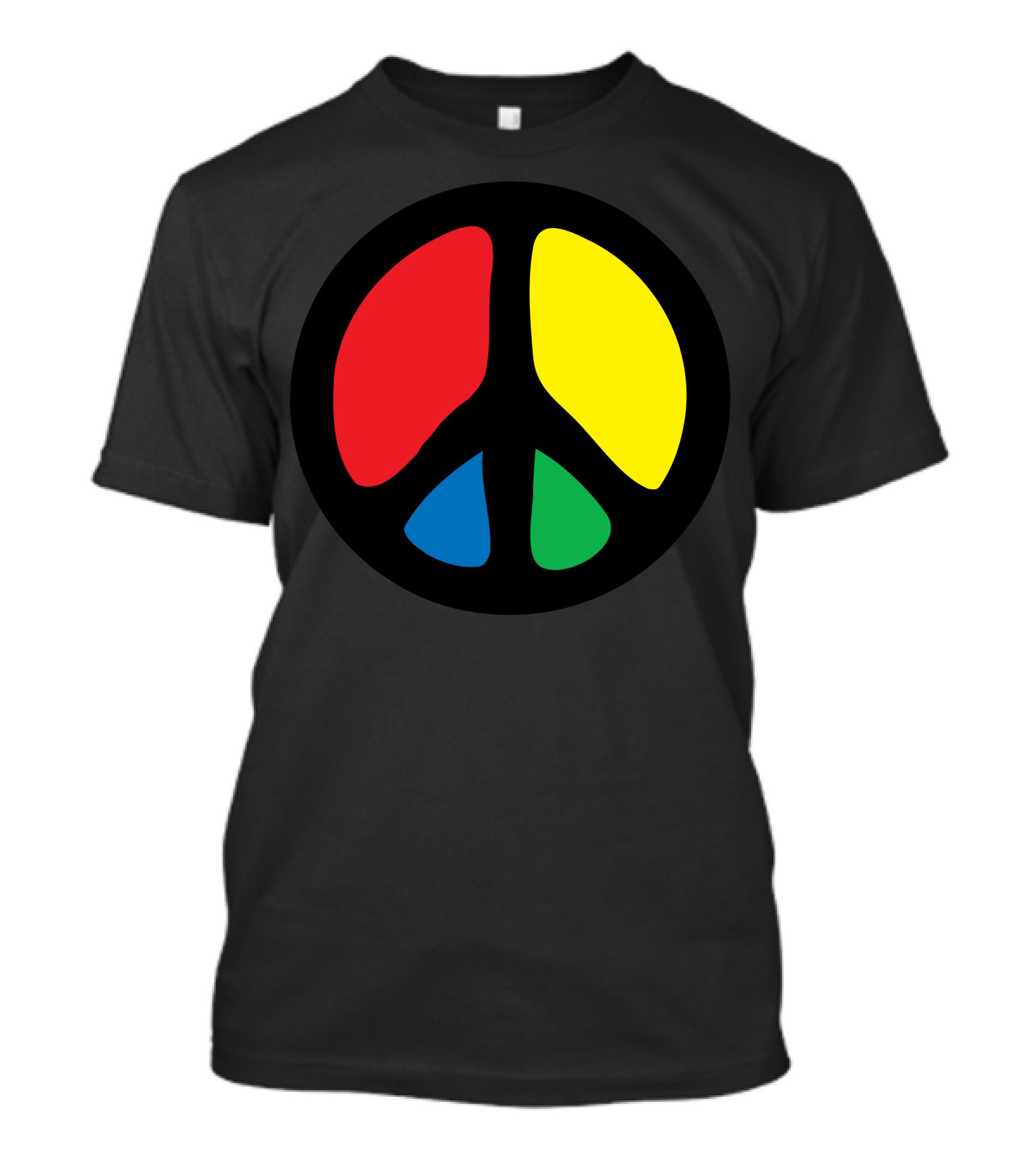 Peace Symbol Colorful Segments T-Shirt