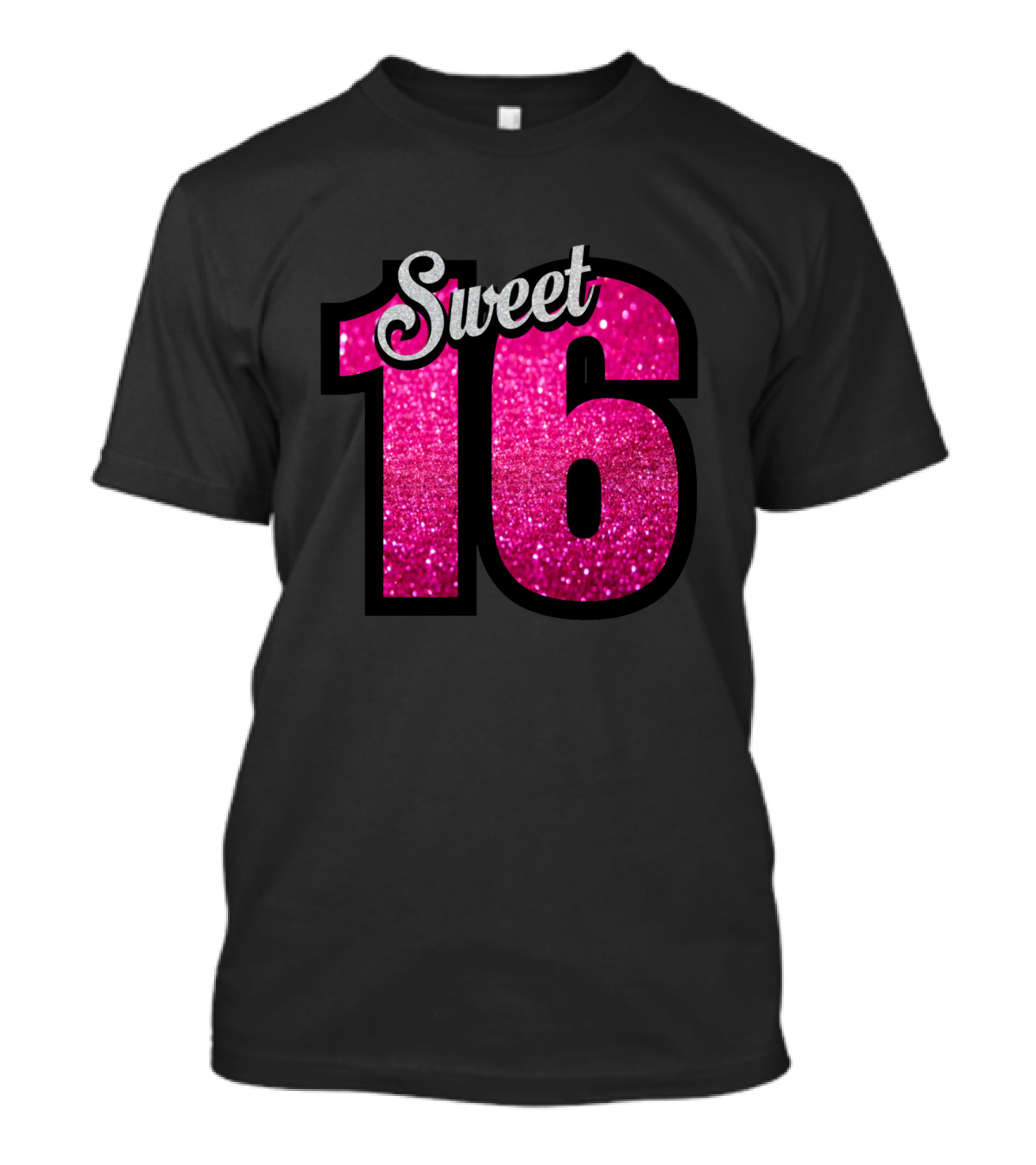 Sweet 16 Pink Glitter T-Shirt