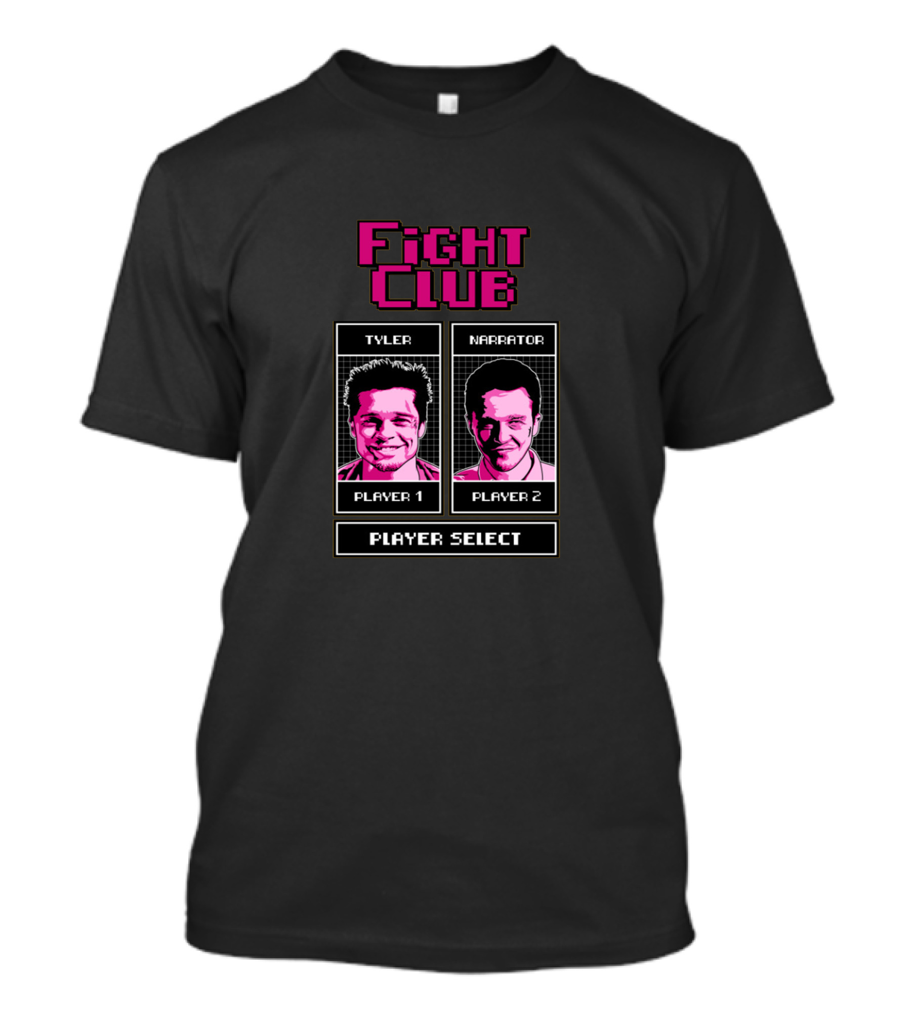 Fight Club Tyler Narrator Player Select Vintage Game T-Shirt