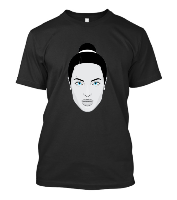 Angelina Jolie Iconic Face Blue Eyes T-Shirt