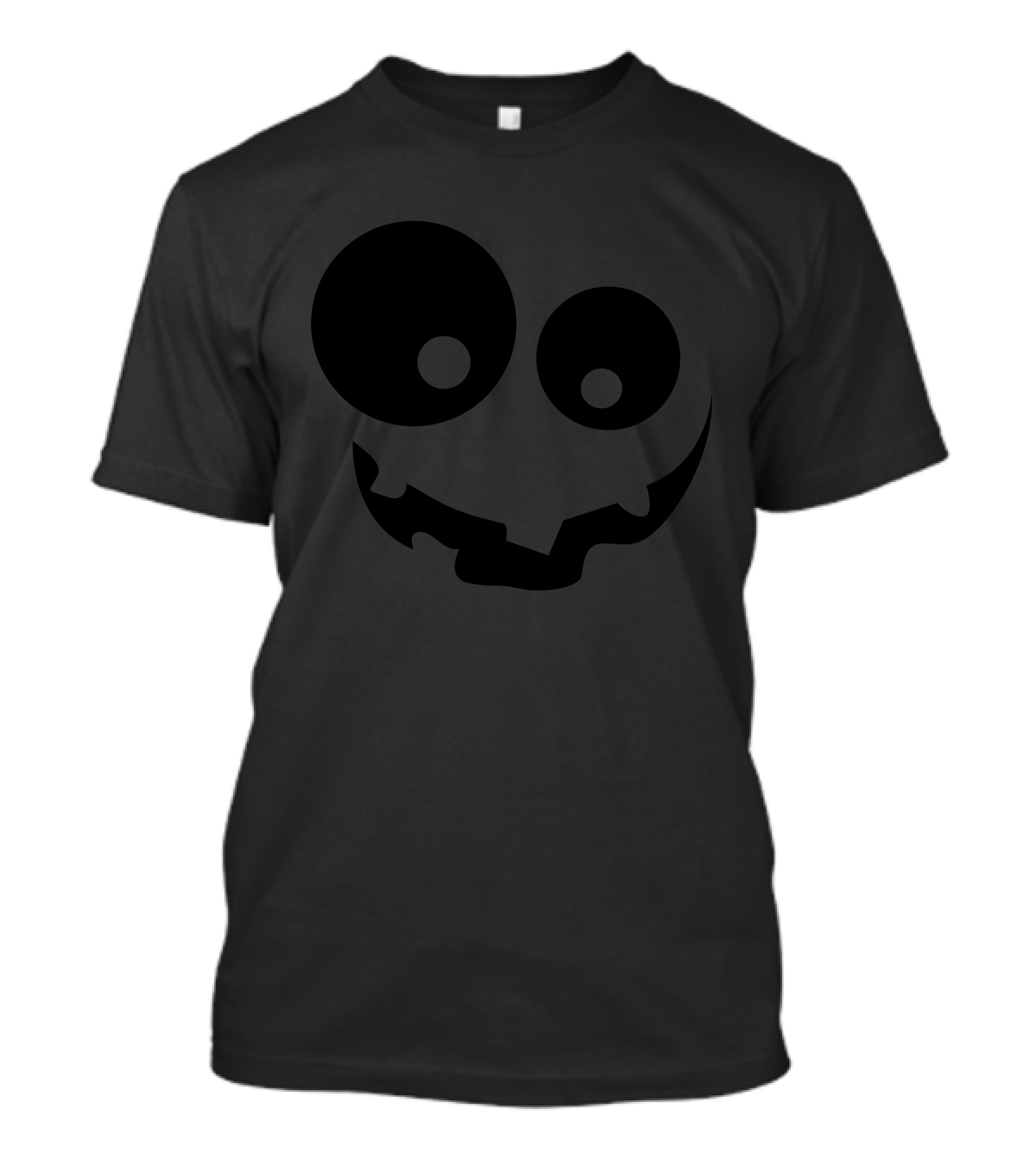 Face Scary Creepy Expression Halloween Jack O'Lantern T-Shirt