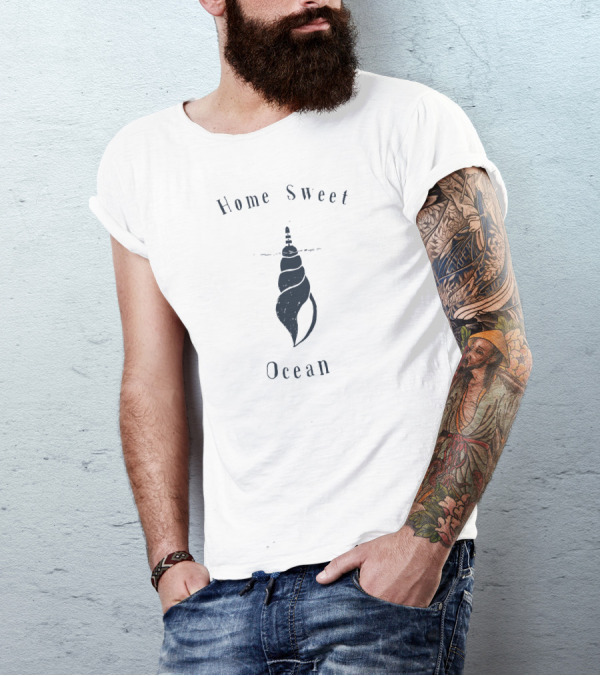 Home Sweet Ocean Lighthouse Sea Snail T-Shirt