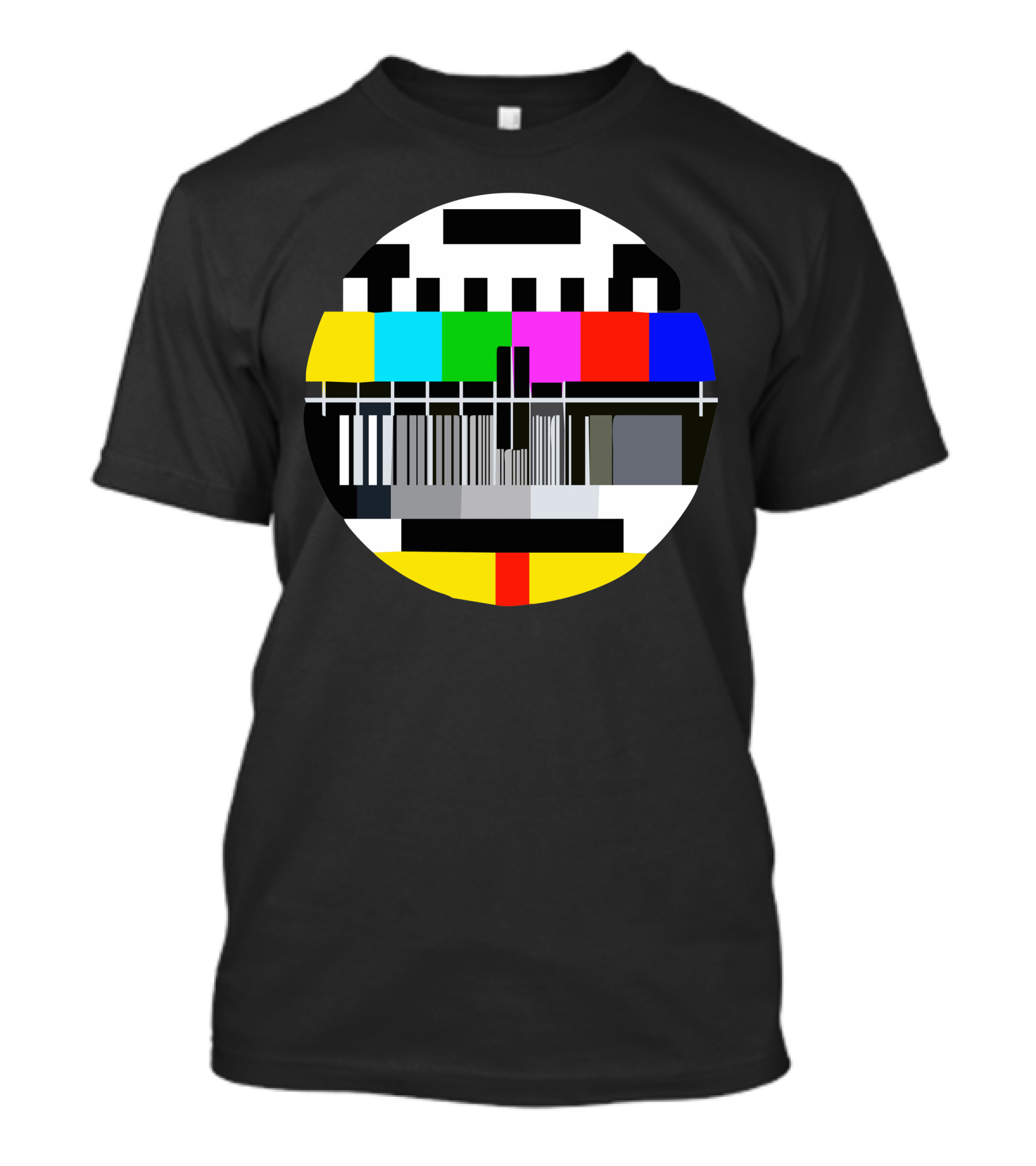 Monoscope Television Test Pattern Signal Retro Broadcast T-Shirt