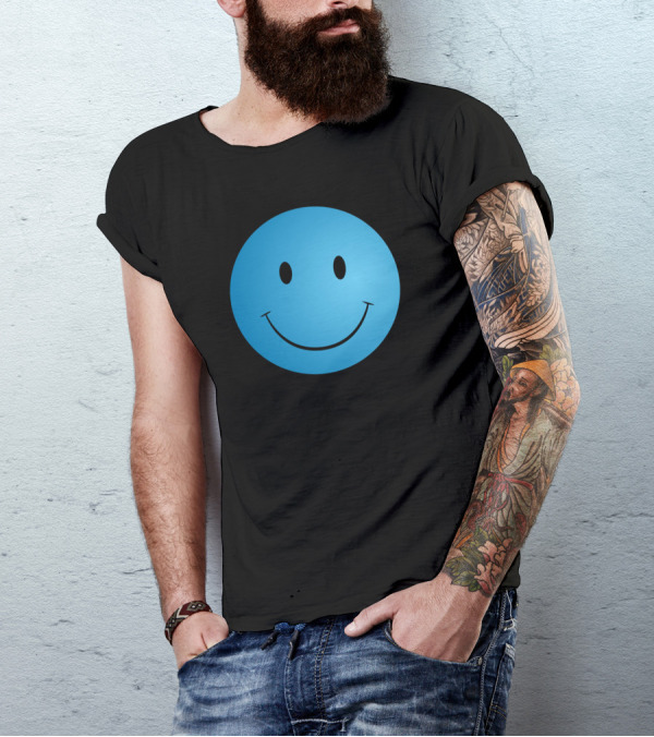 Blue Face Peggy Gou Smiley T-Shirt
