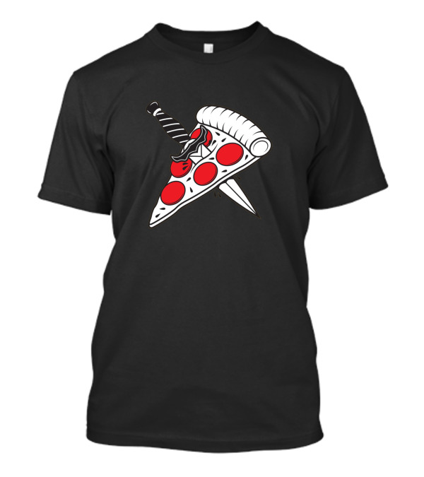 Pizza Slice With Dagger T-Shirt