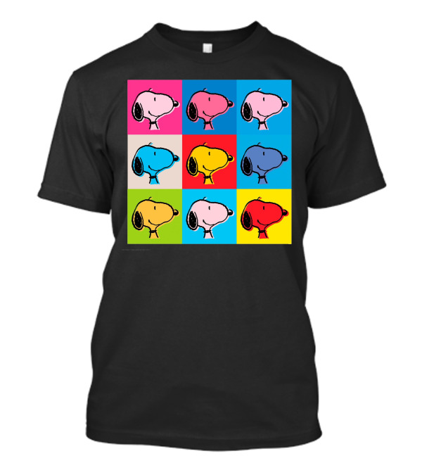 Snoopy Colorful Pop Art Grid T-Shirt