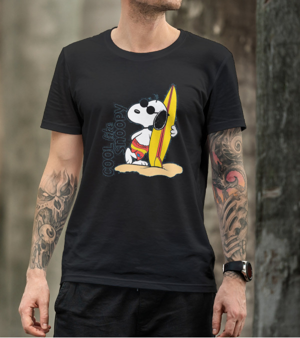 Cool Like Snoopy Surfing Summer Vibes T-Shirt