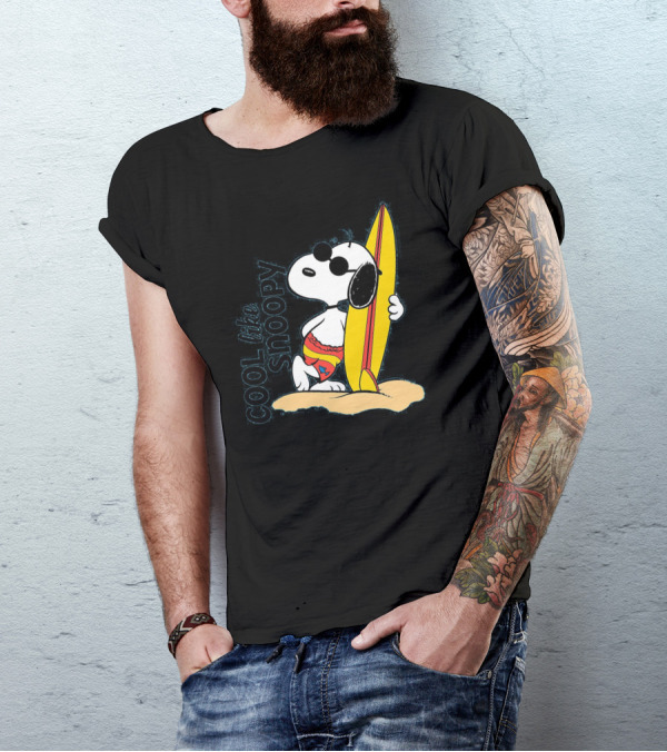 Cool Like Snoopy Surfing Summer Vibes T-Shirt