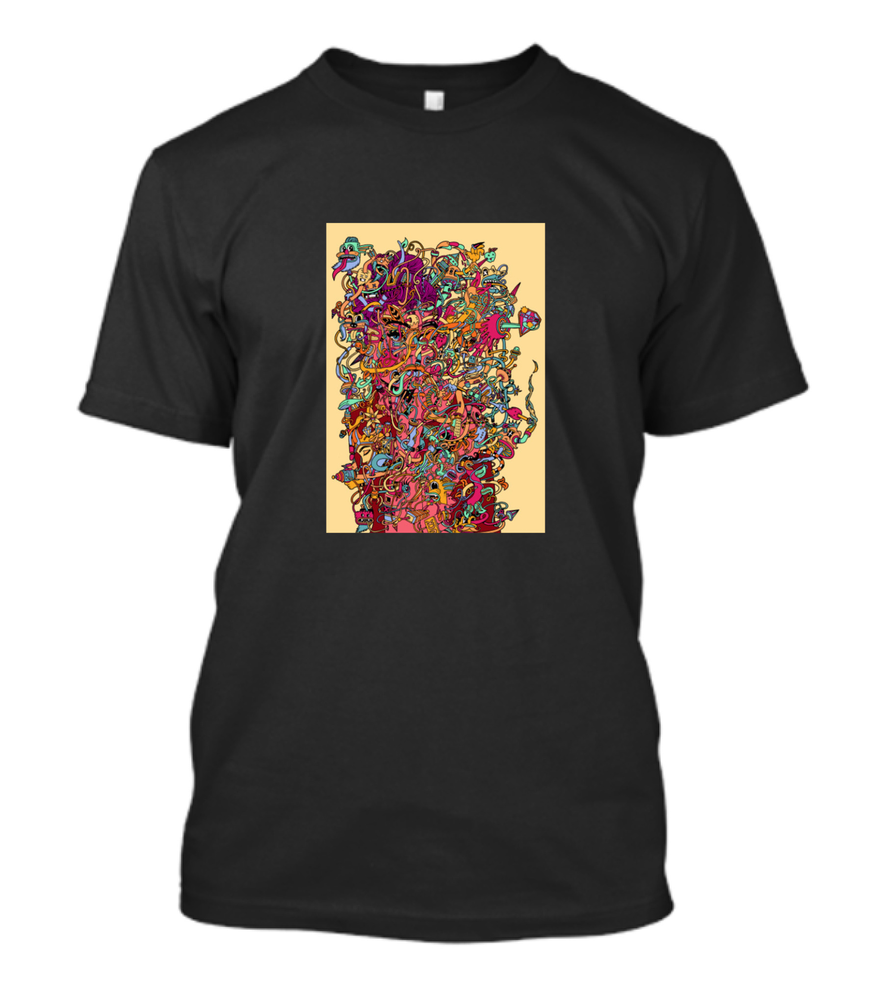 Aundrey Hepburn Colorful Abstract Face T-Shirt