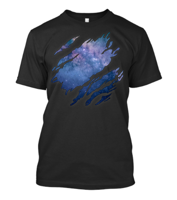 Deep Space Galaxy Claws Rip T-Shirt