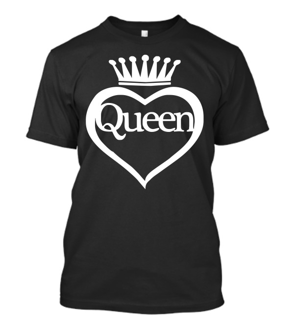 Queen Of Everything Bride Honeymoon Hen Night Fashion With Crown And Heart T-Shirt