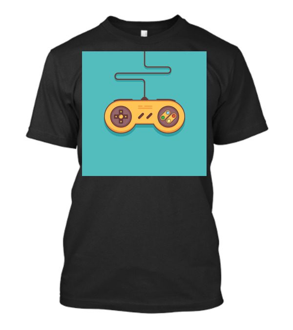 Retro Gaming Console Yellow Controller Vintage T-Shirt