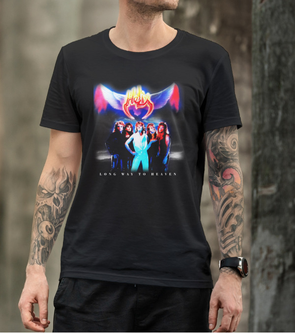 Helix Long Way To Heaven Band With Wings T-Shirt