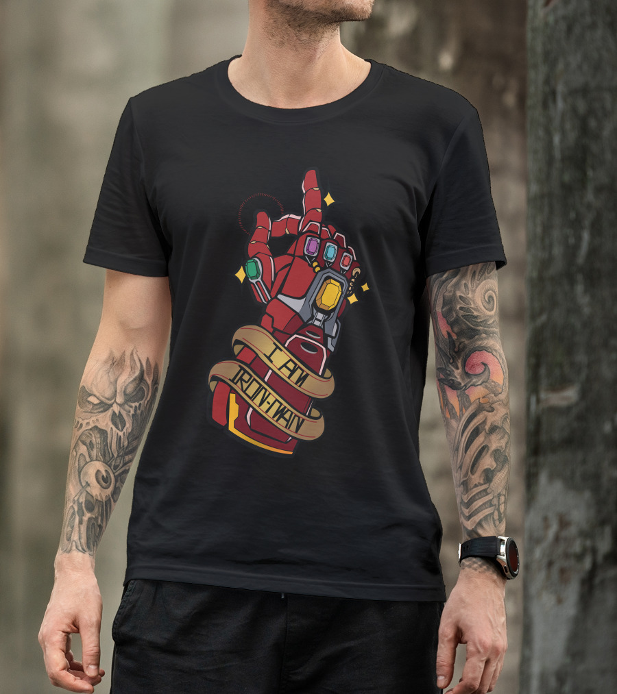I Am Ironman Infinity Gauntlet Marvel Cinematic Universe T-Shirt