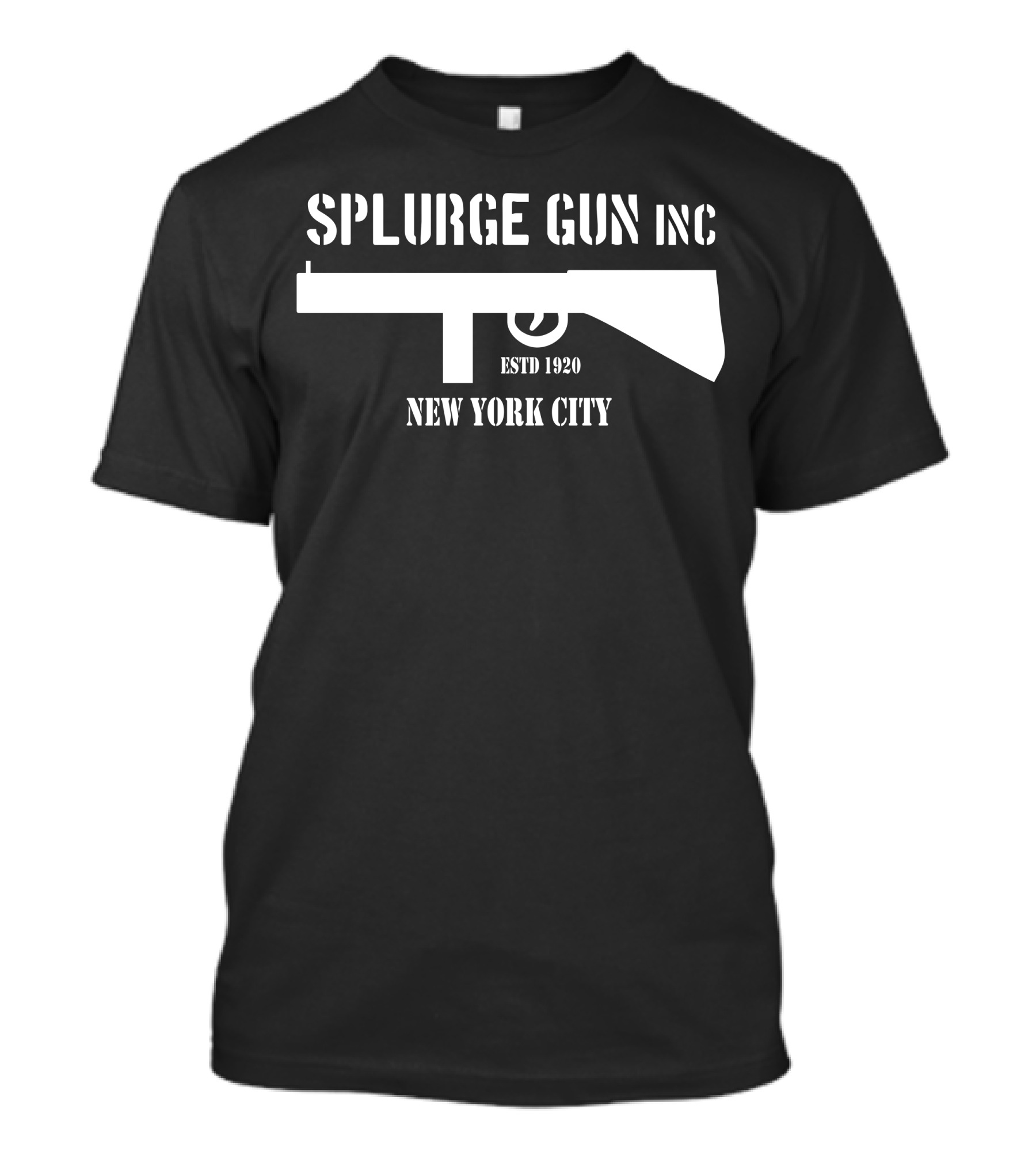 SPLURGE GUN INC ESTD 1920 NEW YORK CITY Bugsy Malone Film Reference T-Shirt