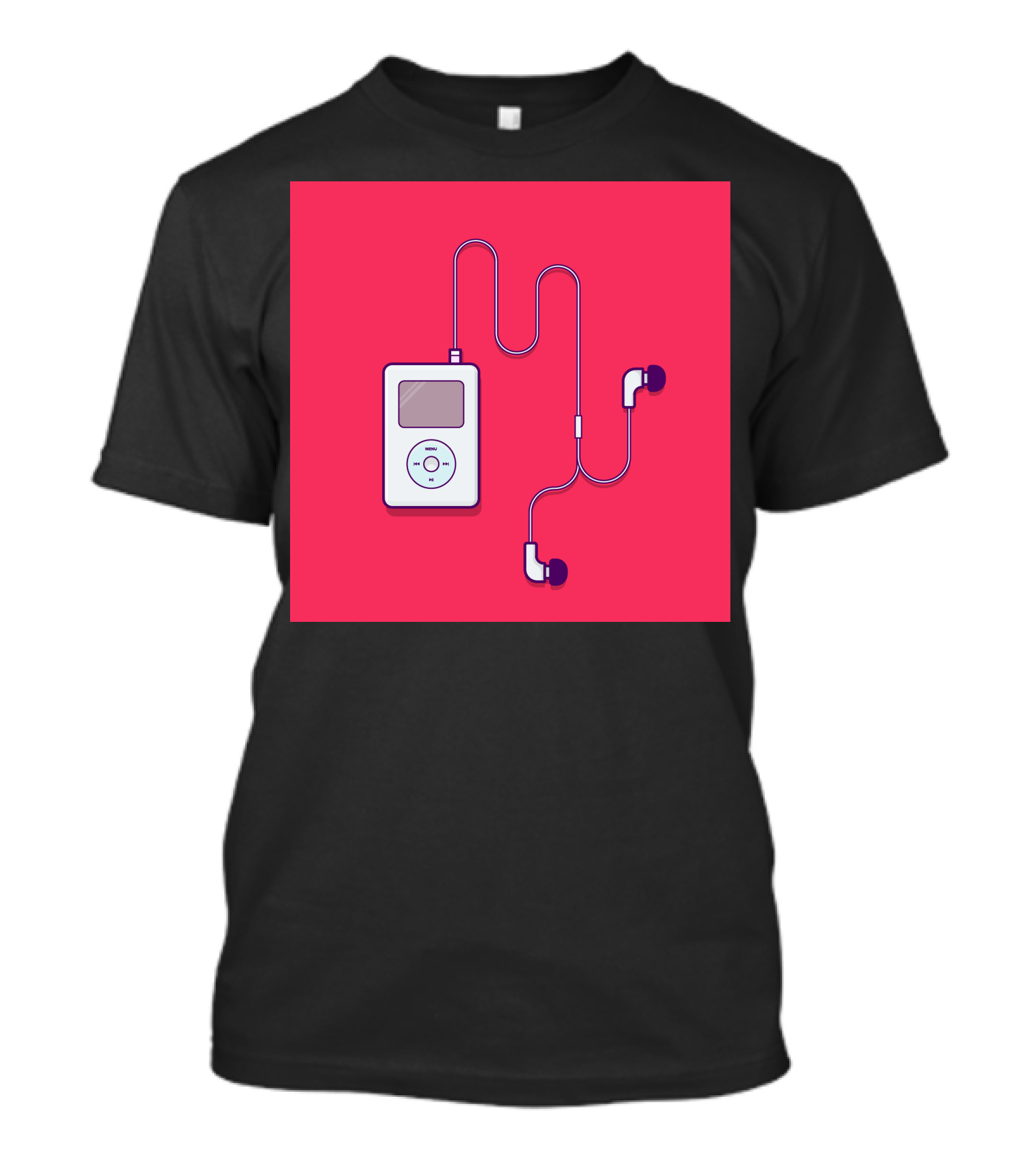 IPod Classic Retro Music Player With Earbuds T-Shirt