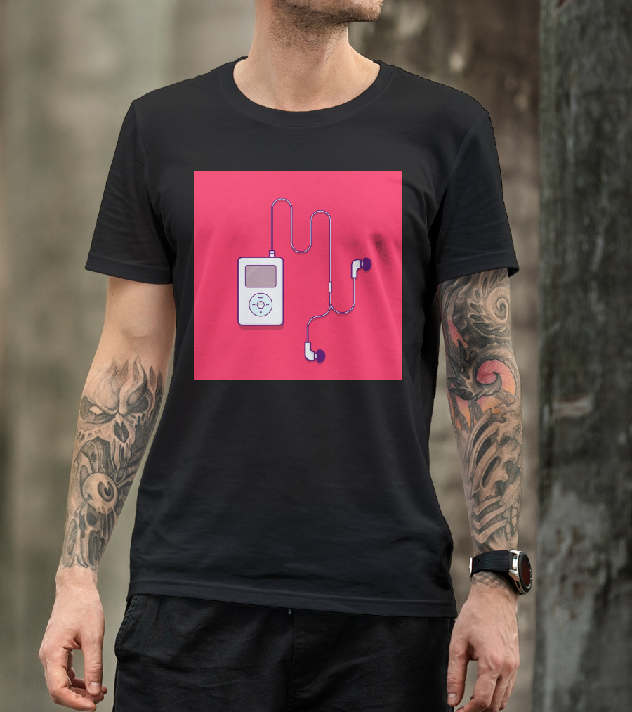 IPod Classic Retro Music Player With Earbuds T-Shirt