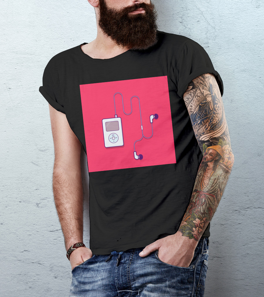 IPod Classic Retro Music Player With Earbuds T-Shirt
