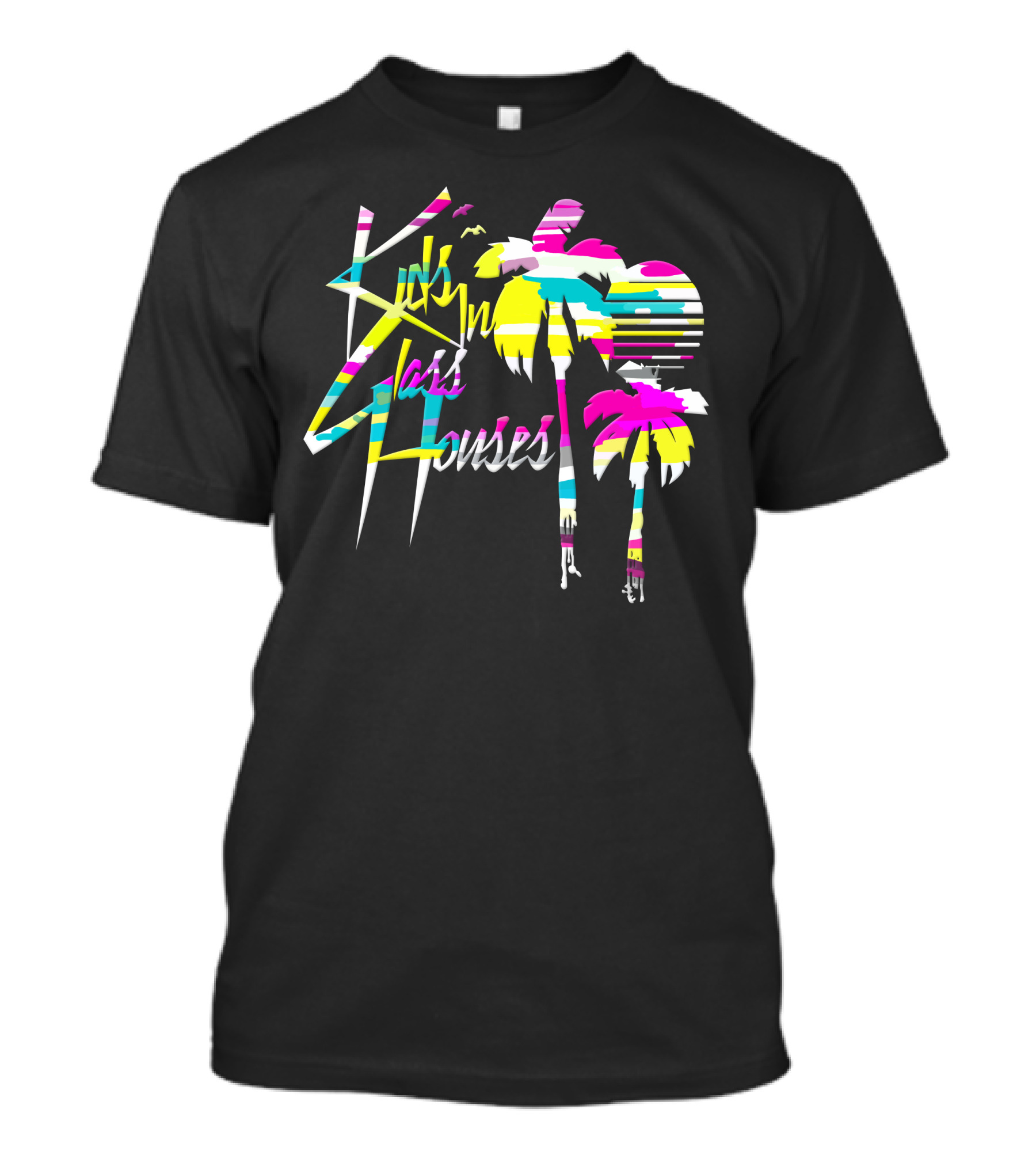 Kids In Glass Houses Neon Palm Tree T-Shirt