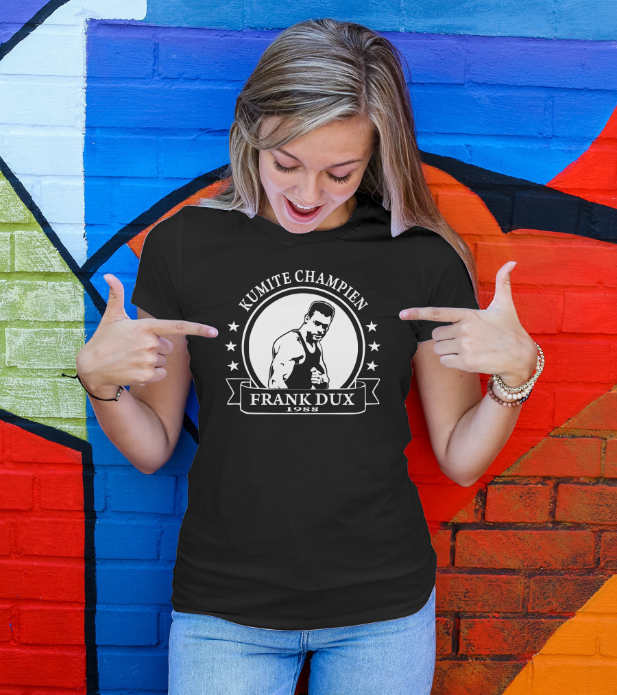 Kumite Champion Frank Dux 1988 Van Damme Expendables Film T-Shirt