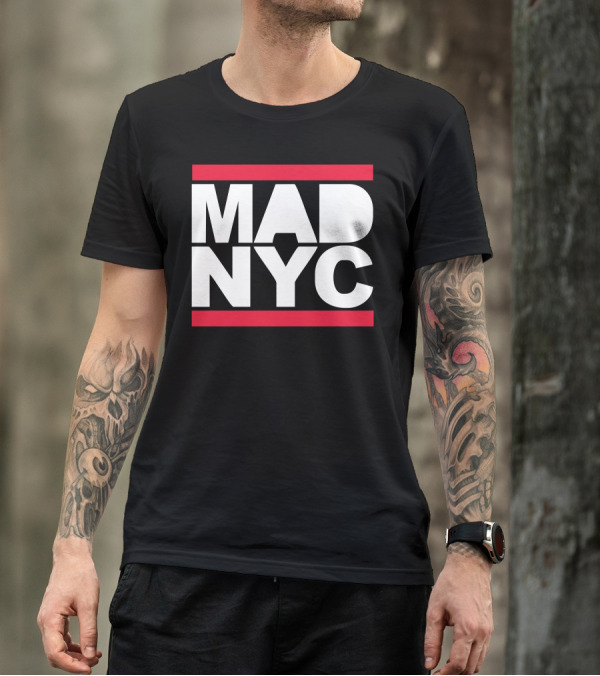 Mad NYC New York City Urban Runway Fashion Baseball Jersey T-Shirt