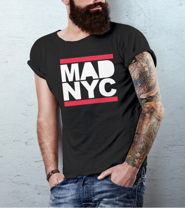 Mad NYC New York City Urban Runway Fashion Baseball Jersey T-Shirt