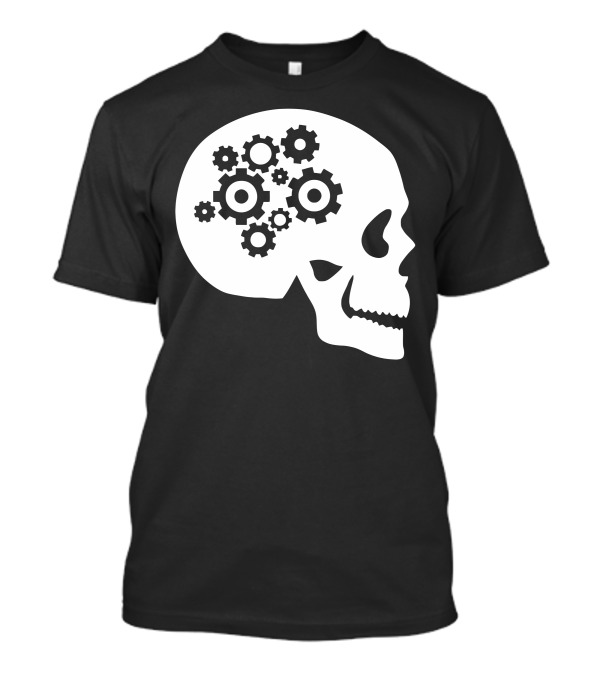 Mechanic Brain Gear Skull T-Shirt