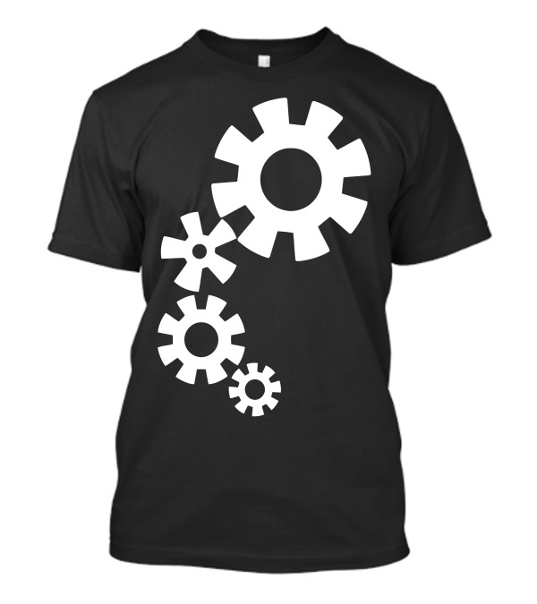 Mechanic Gears Iconic Industrial Machinery Wheels T-Shirt