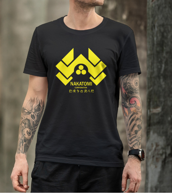 Nakatomi Corporation Movie Classic Die Hard Iconic Yellow T-Shirt