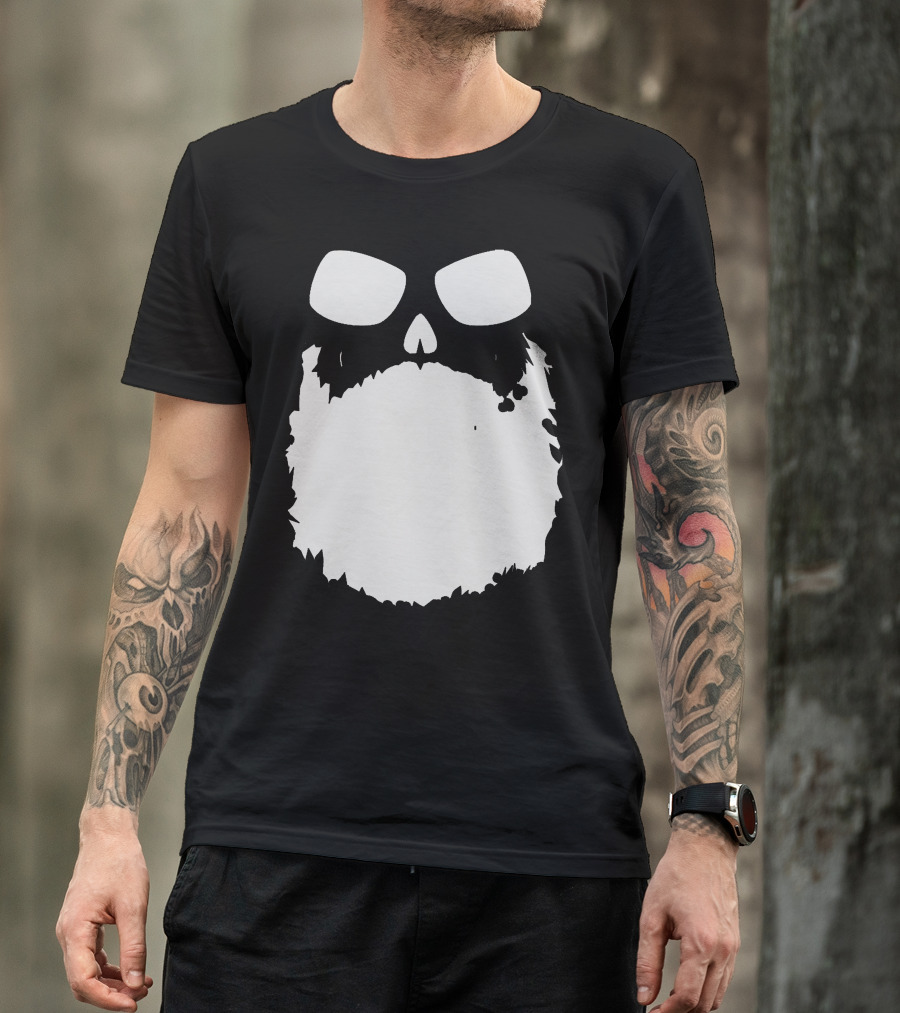 Mr Beard Face Silhouette With Glasses T-Shirt