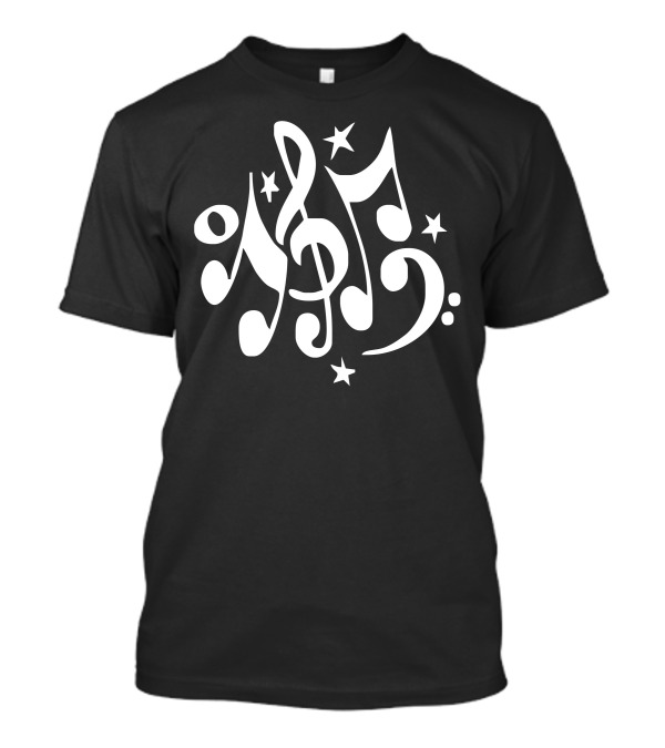 Music Notes4 Rock Band Star Symbols T-Shirt
