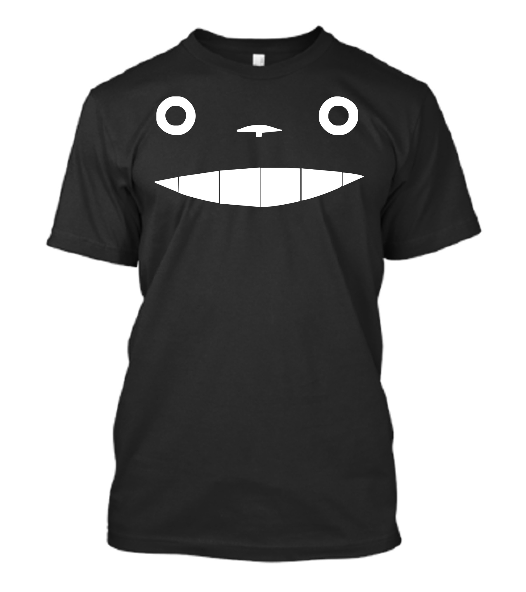 My Neighbour Totoro Face Graphic Black Shirt Studio Ghibli T-Shirt
