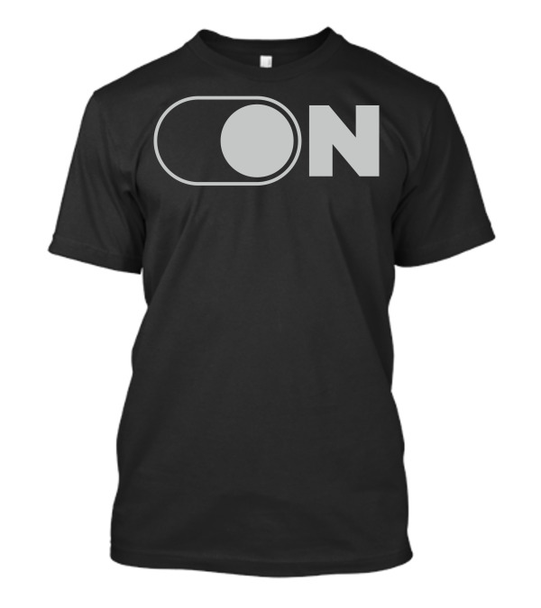 On Switch Icon Button Motif T-Shirt