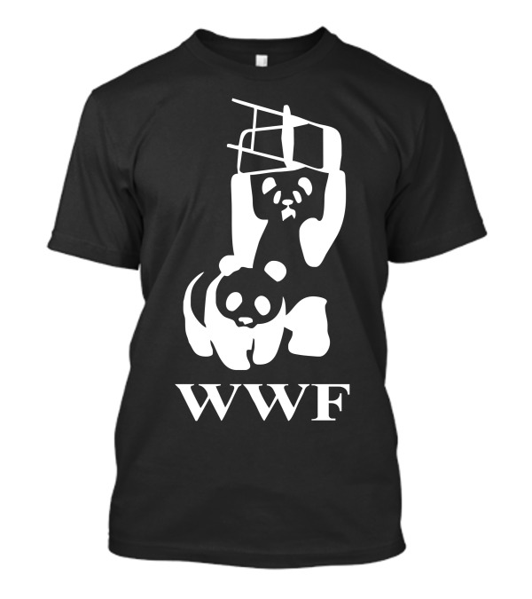 WWF Panda Holding Chair T-Shirt