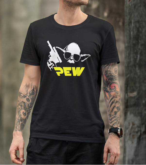 Pew Yoda Blaster Sunglasses Star Wars T-Shirt