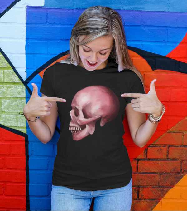 Pink Skull Concept Digital T-Shirt