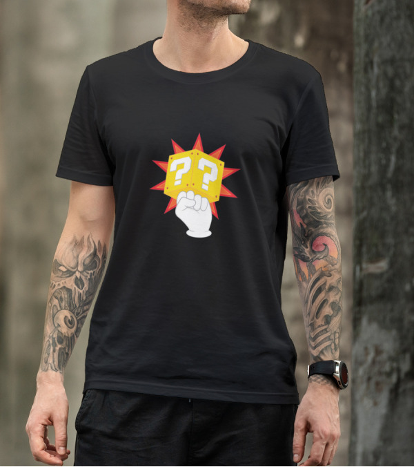 Power To The Plumbers Question Block Fist T-Shirt