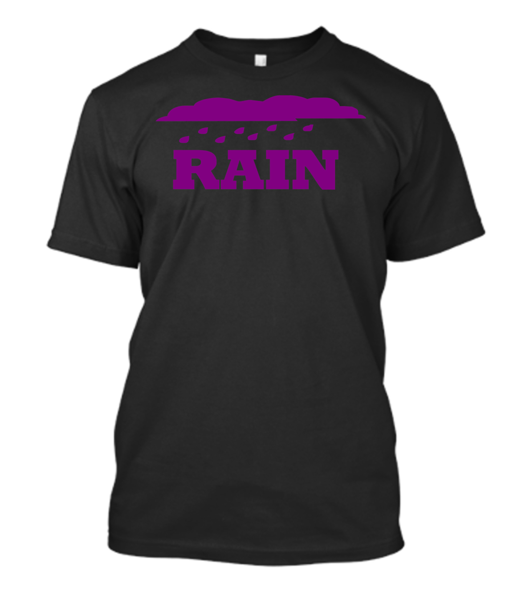 RAIN Purple Iconic Text Cloud T-Shirt